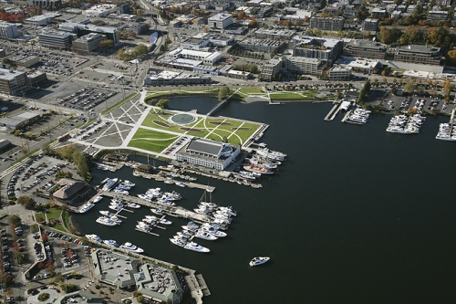 South Lake Union Park Aerial View - George White Location Photography